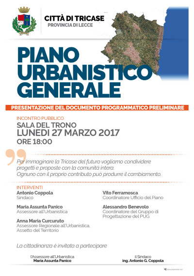 PIANO URBANISTICO GENERALE - PRESENTAZIONE DEL DOCUMENTO PROGRAMMATICO PRELIM...