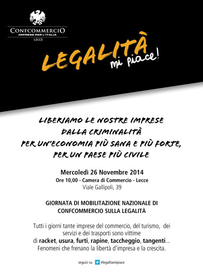 Mercoledì 26 novembre 2014-ore 10.00-Camera di Commercio Lecce - viale...