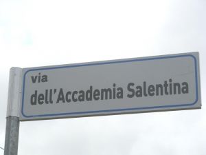 3 aprile 2009 - Lucugnano - Inaugurazione di via dell'Accademia Salentina