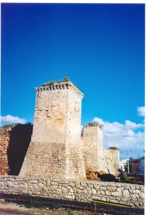Tutino - Rione di Tutino - Prospetto laterale del Castello dei Trane del '500, visto da via Montessori
