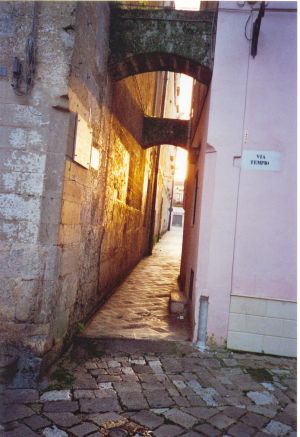 Tricase - Castello dei Principi Gallone - Prospetto laterale visto da via Tempio