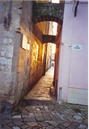Tricase - Castello dei Principi Gallone - Prospetto laterale visto da via Tempio