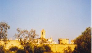 Caprarica - Uno scorcio della torre colombaia e della chiesa di Sant'Andrea