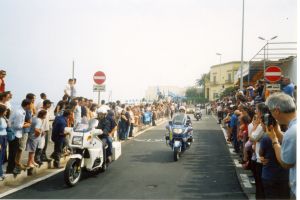 10 maggio 2003 - Tricase Porto - Lungomare Cristoforo Colombo - Giro d'Italia di ciclismo - 1^ tappa Lecce - Lecce - Per la prima volta il Giro attraversa il territorio del Comune di Tricase