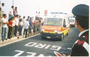 10 maggio 2003 - Tricase Porto - Lungomare Cristoforo Colombo - Giro d'Italia di ciclismo - 1^ tappa Lecce - Lecce - Per la prima volta il Giro attraversa il territorio del Comune di Tricase