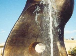 Tricase - piazza Cappuccini - Uno scorcio della fontana