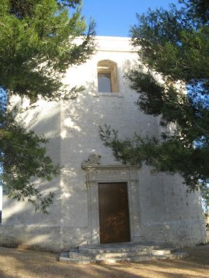 Tricase - via vecchia per Tricase Porto - Chiesa della Madonna di Costantinopoli(1685) - Prospetto frontale