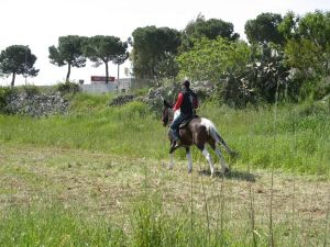 Tutino - 15 aprile 2007 - Passeggiata a cavallo degli aderenti  all'Associazione Ippica Sud Salento Tricase