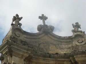 via Garibaldi - Cappella di San Giuseppe - Parte superiore del prospetto frontale