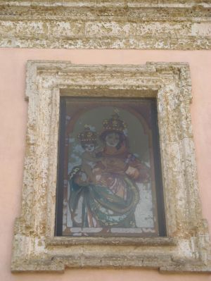 Cappella della Madonna delle Grazie - Prospetto Frontale - Finestrone - Madonna delle Grazie