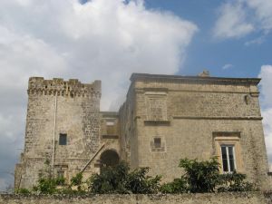 Uno scorcio del castello degli Alfarano - Capece