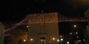 Tricase - 12 giugno 2008 - Chiesa di Santa Lucia - Uno scorcio del prospetto frontale 
