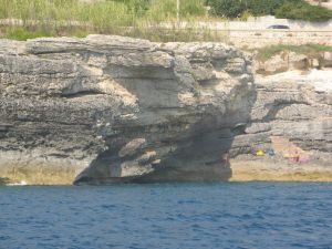 Tricase Porto - Litoranea per Castro - Uno scorcio della costa vista dal mare