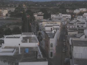 Tricase - Veduta dall'alto del bivio  delle vie Marina Porto e Marina Serra