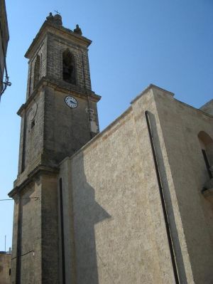 Tutino - piazza Madonna delle Grazie - Chiesa della Madonna delle Grazie - Uno scorcio del campanile