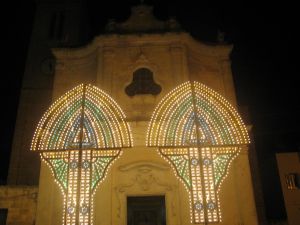 Caprarica - 30 novembre 2007 - Festeggiamenti in onore di Sant'Andrea Apostolo - Uno scorcio della chiesa di Sant'Andrea