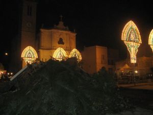 Caprarica - piazza Sant'Andrea - 30 novembre 2007 - Festa del Santo Patrono