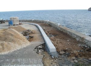 Lavori di riqualificazione Lungomare Mirabello in Marina Serra