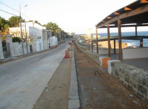 Lavori di riqualificazione lungomare Mirabello nella Marina Serra