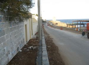 Lavori di riqualificazione lungomare Mirabello nella Marina Serra