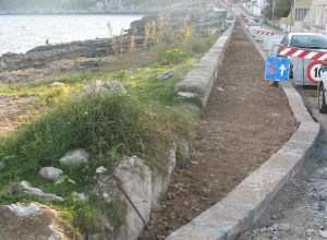 Lavori di riqualificazione lungomare Mirabello nella Marina Serra