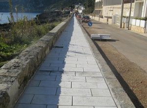 Lavori di riqualificazione Lungomare Mirabello in Marina Serra