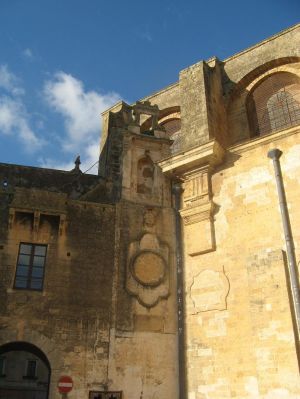 Tricase - piazza Giuseppe Pisanelli - Uno scorcio della Chiesa Matrice