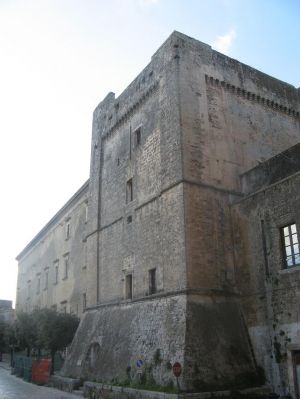 Tricase - Piazza Giuseppe Pisanelli - Una suggestiva veduta del castello dei Principi Gallone