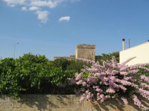 Lucugnano - Un suggestivo scorcio del Castello degli Alfarano - Capece