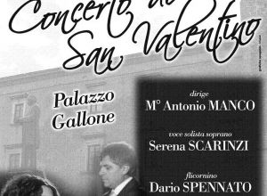 Manifesto che pubblicizza il Concerto di San Valentino