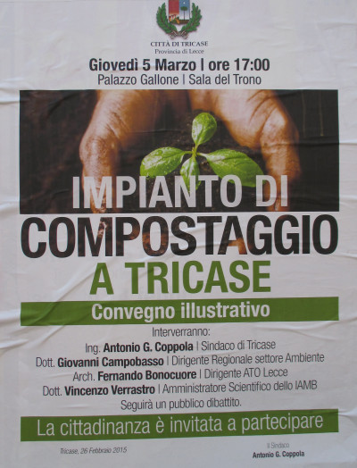 GIOVEDI' 5 MARZO 2015 - ORE 17.00 - SALA DEL TRONO DI PALAZZO GALLONE -  IMPI...