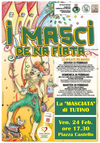 MARTEDI' 28 FEBBRAIO 2017 - ORE 15.30 - SIFLATA FINALE DE I MASCI DE NA...