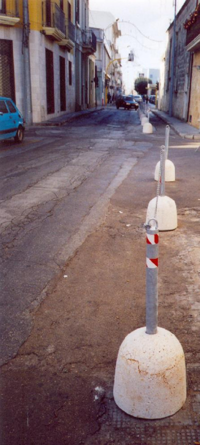 Tricase - Via Domenico Caputo nel dicembre del 2006