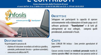CORSO ADDETTO BUSTE PAGA E CONTRIBUTI - MANIFESTO