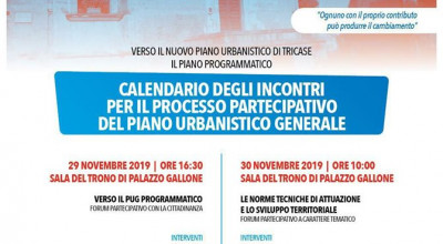 Piano urbanistico generale: al via il processo partecipativo