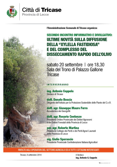 Sabato 20 settembre 2014 - ore 18.30 - Sala del Trono di Palazzo Gallone - 2&...