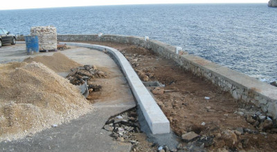 Lavori di riqualificazione Lungomare Mirabello in Marina Serra