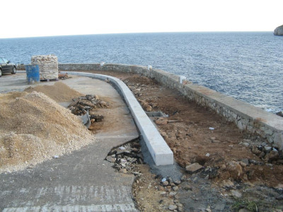 Lavori di riqualificazione Lungomare Mirabello in Marina Serra