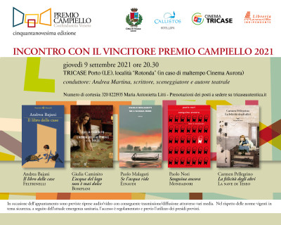 59ª edizione del Premio Campiello, incontro con l'autore vincitore