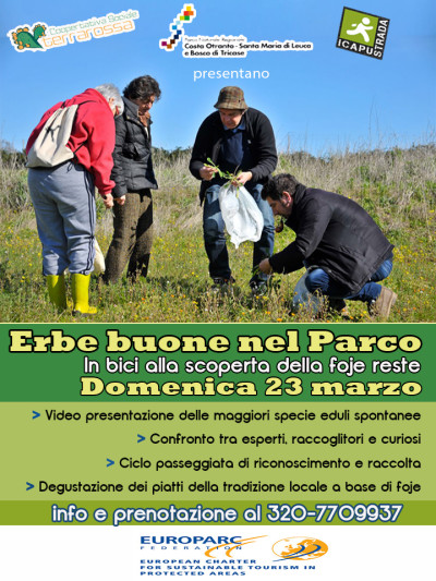 ERBE BUONE NEL PARCO. IN BICI ALLA SCOPERTA DELLE FOJE RESTE. DOMENICA 23 MAR...