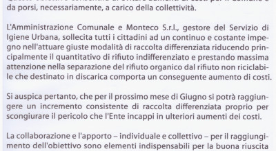 LETTERA DEL SINDACO DEL COMUNE DI TRICASE INDIRIZZATA AI CONCITTADINI PER SOL...