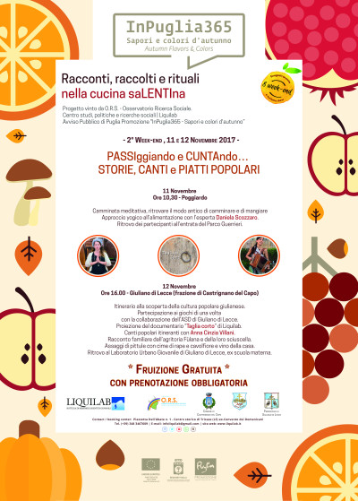 InPuglia365 Sapori e colori d'autunno - 2° week-end, 11 e 12 novembre 201...