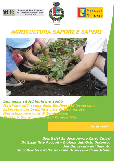 TRICASE - DOMENICA 18 FEBBRAIO 2018 - ORE 10.00 - STAZIONE DI SERVIZIO RURALE...