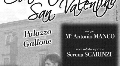 Manifesto che pubblicizza il Concerto di San Valentino