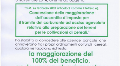 CONCESSIONE DELLA MAGGIORAZIONE DELL'ACCREDITO D'IMPOSTA PER IL TRAMITE DEL C...