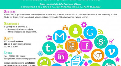 CORSO STRATEGIE E TECNICHE DI WEB MARKETING E SOCIAL MEDIA