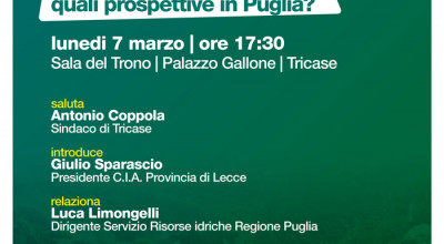 TRICASE - 7 MARZO 2016 - ORE 17.30 - SALA DEL TRONO DI PALAZZO GALLONE - CONV...