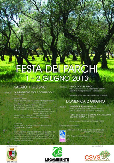 FESTA DEI PARCHI 1-2 GIUGNO 2013 - TRICASE