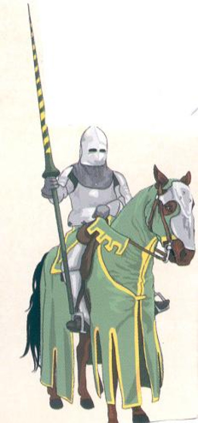 Cavaliere medievale armato Cavaliere medievale armato